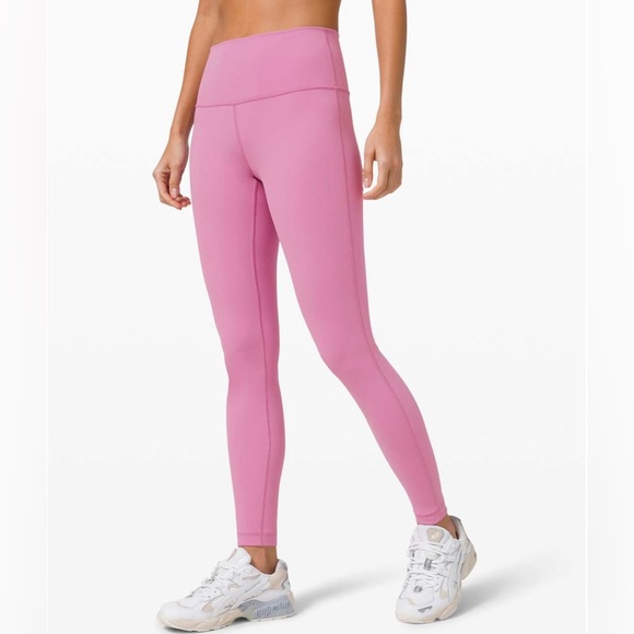 lululemon athletica Pants - Lululemon Wunder Under High-rise Tight 28" Full-on Luxtreme magenta glow size 8